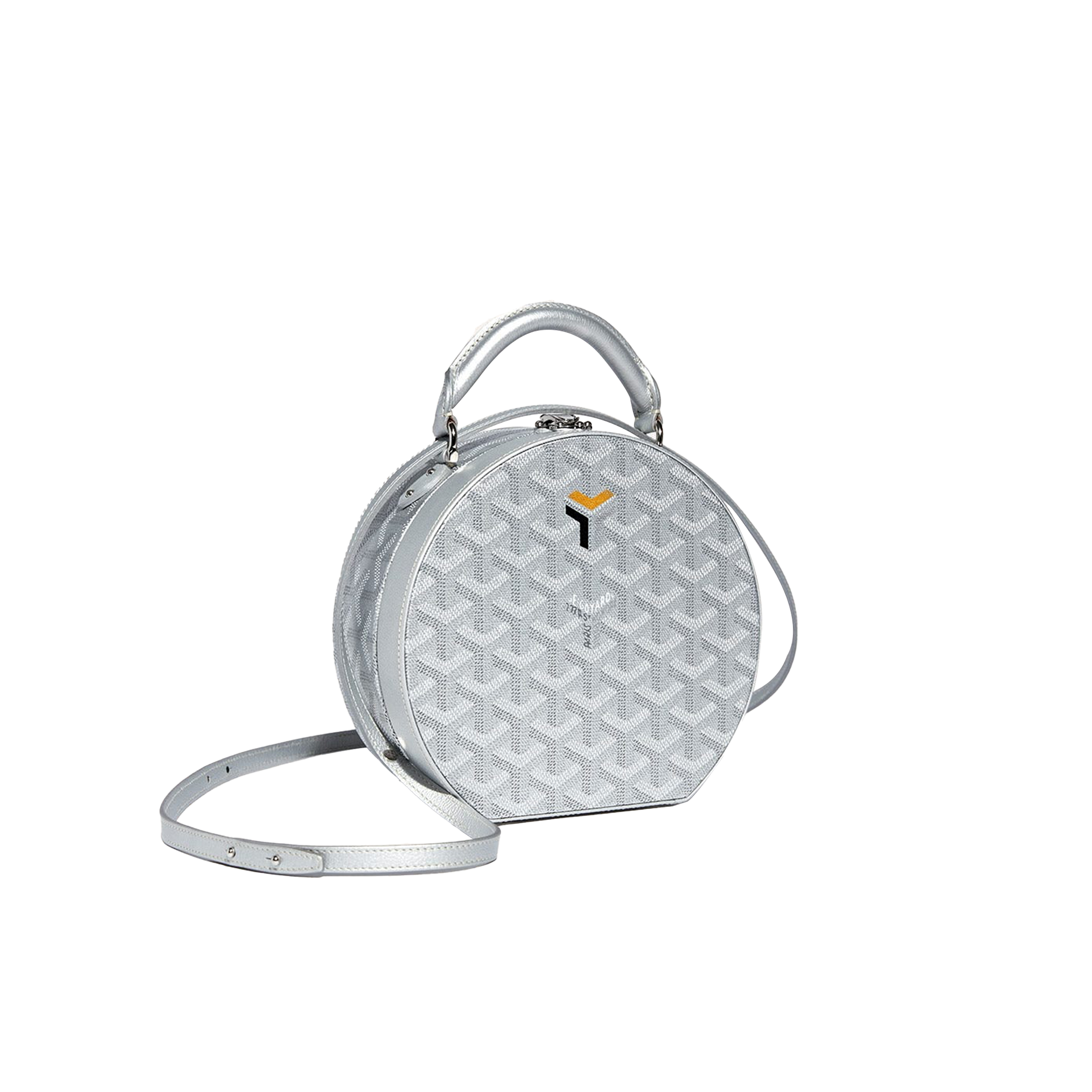 GOYARD THE ALTO HATBOX TRUNK BAG - SILVER LIMITED EDITION ALTOC2PMLTY02CL03P (18*16.5*7cm)