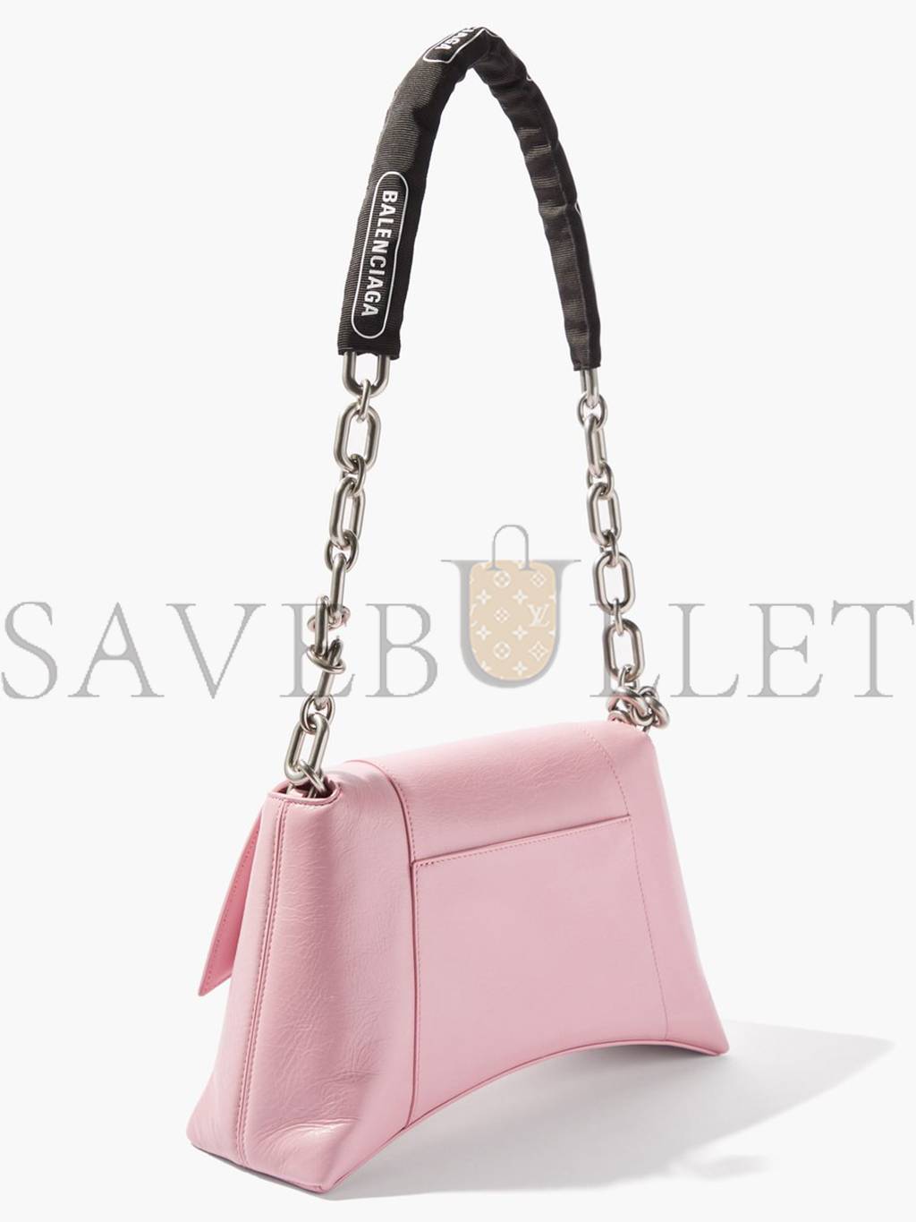 BALENCIAGA PINK DOWNTOWN CHAIN-HANDLE LEATHER SHOULDER BAG MATCHESFASHION US (29*19*10.5cm)