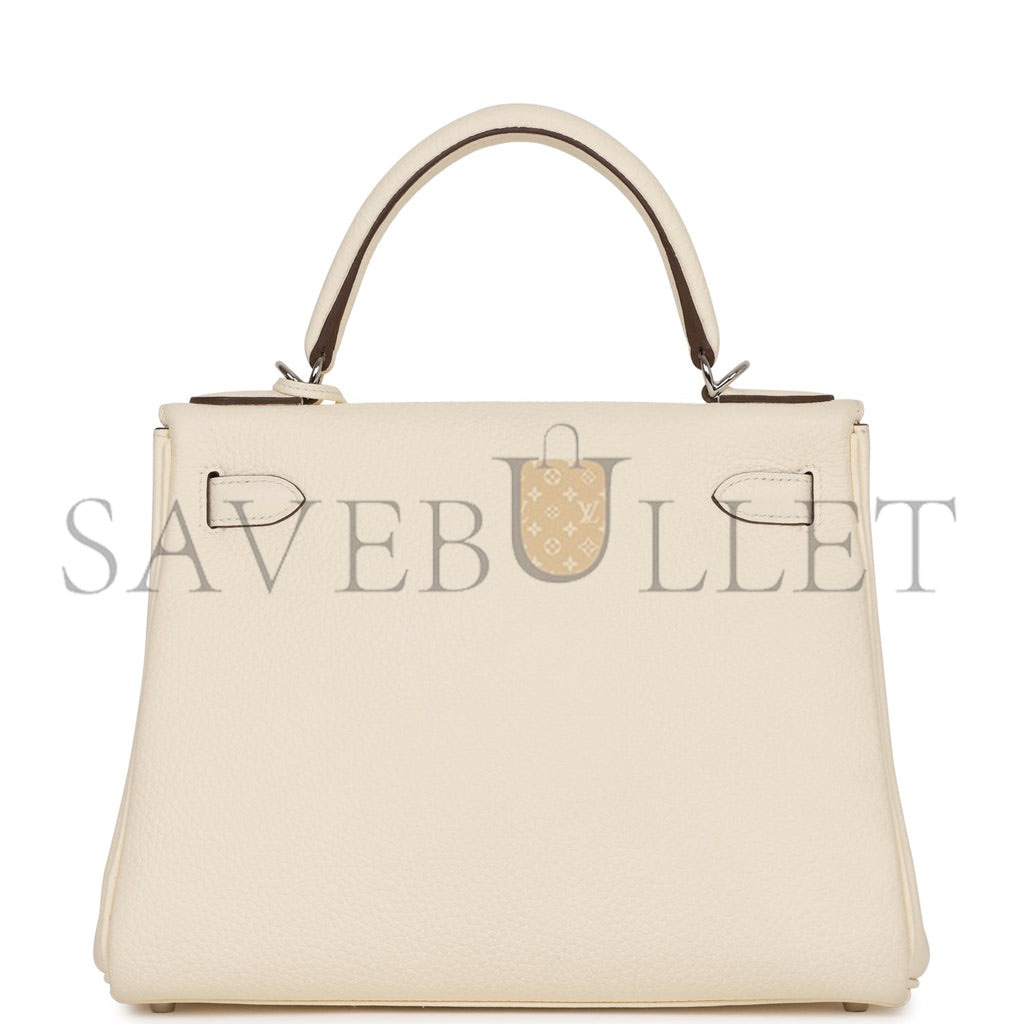 HERMES KELLY RETOURNE 28 NATA CLEMENCE PALLADIUM HARDWARE  (28*22*10cm)