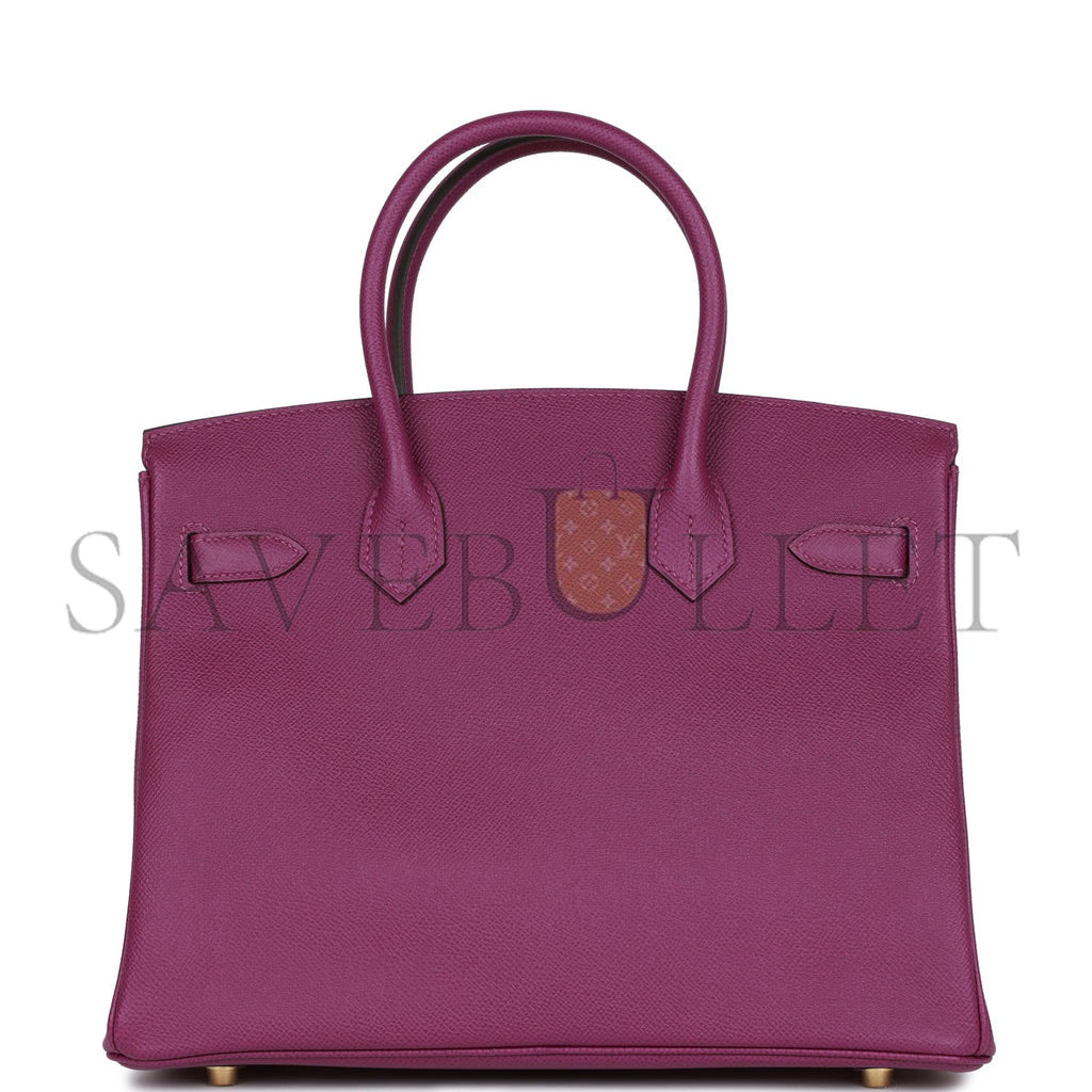 HERMES BIRKIN 30 ANEMONE EPSOM GOLD HARDWARE (30cm)