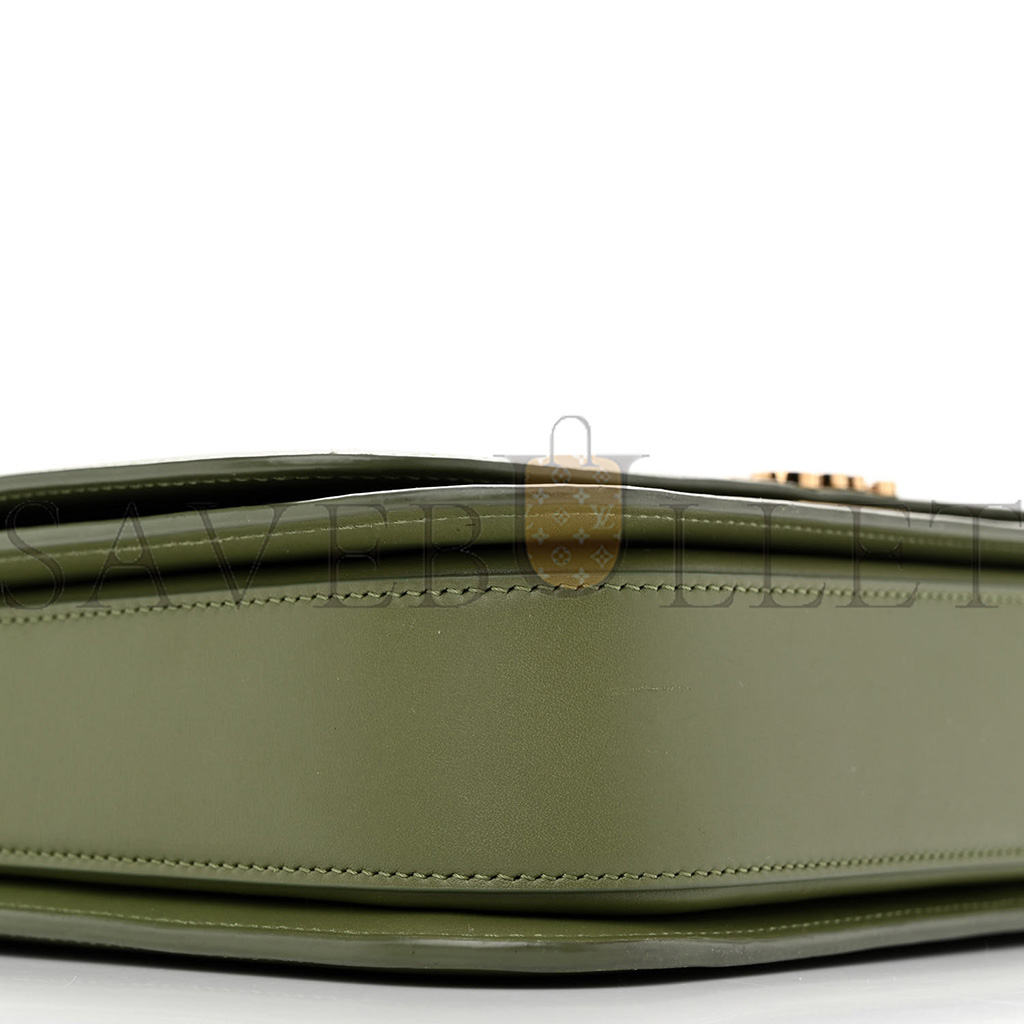 LOEWE SILK CALFSKIN GOYA BAG AVOCADO (22*15*7cm)