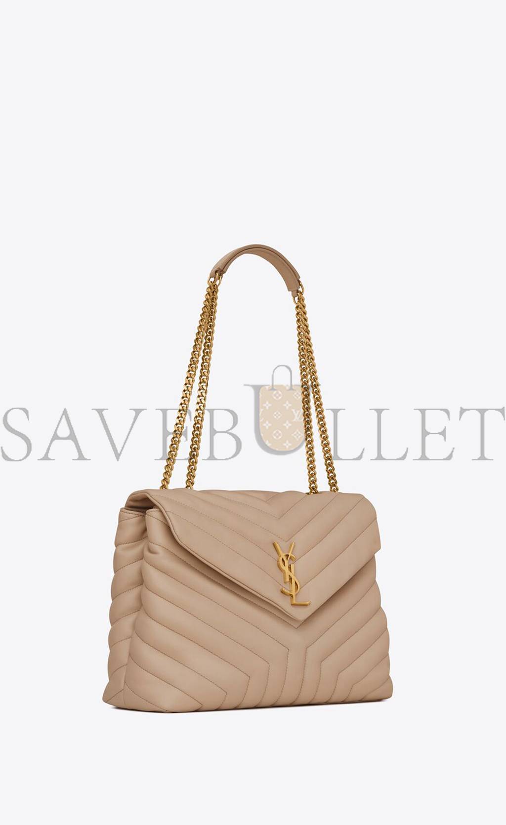 YSL LOULOU MEDIUM CHAIN BAG IN QUILTED LEATHER 574946DV7272721 (32*22*12cm)