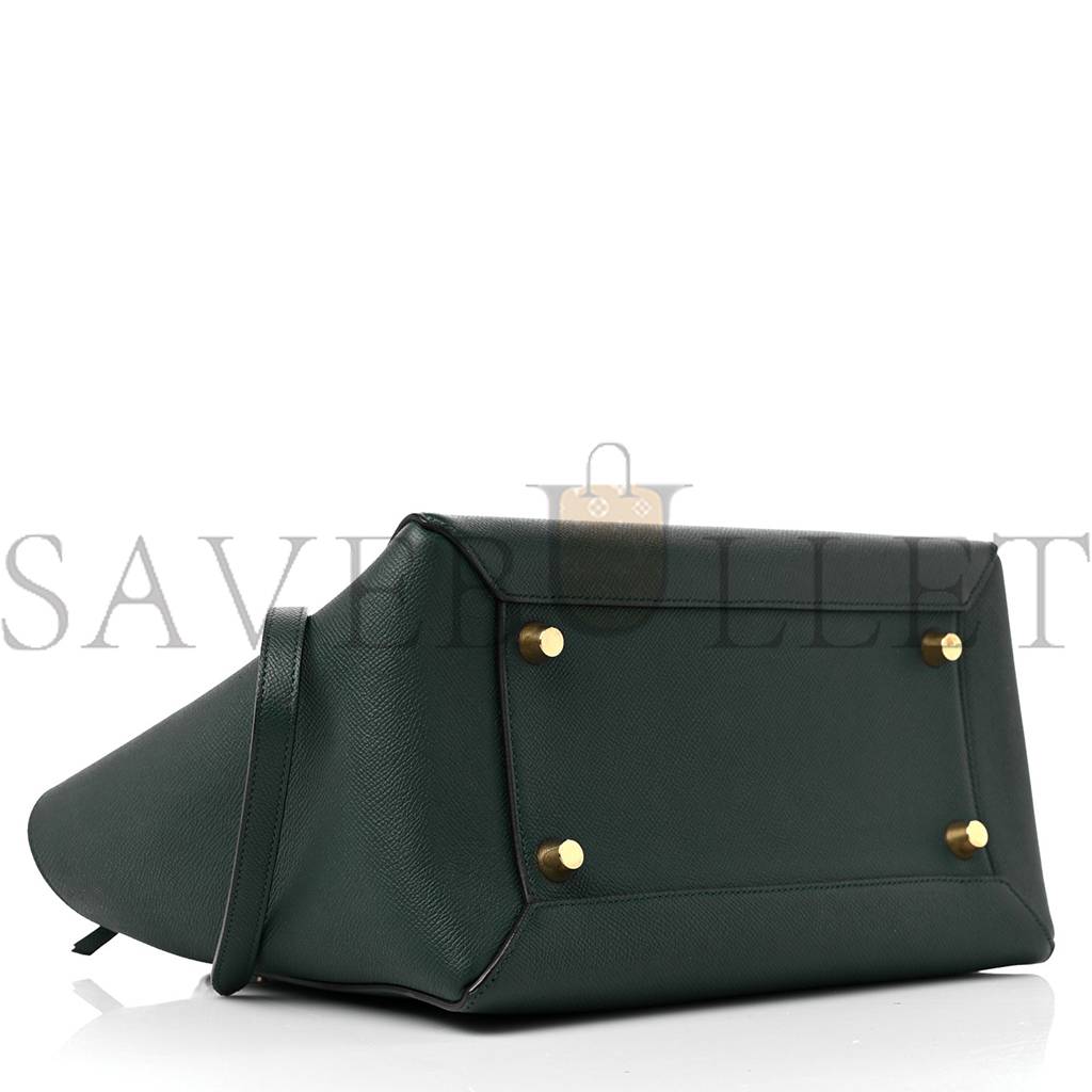 CELINE GRAINED CALFSKIN MINI BELT BAG AMAZONE (28*22*17cm)